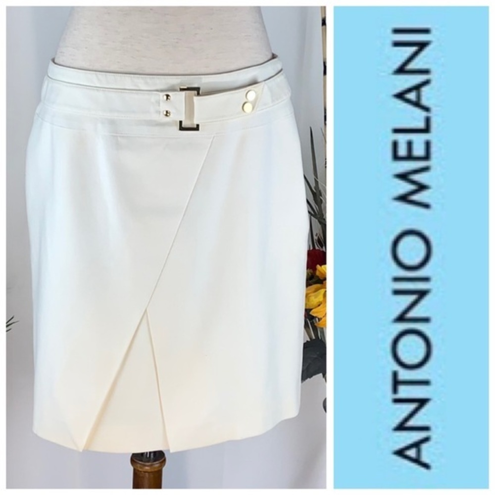 Antonio Melani white pencil skirt.